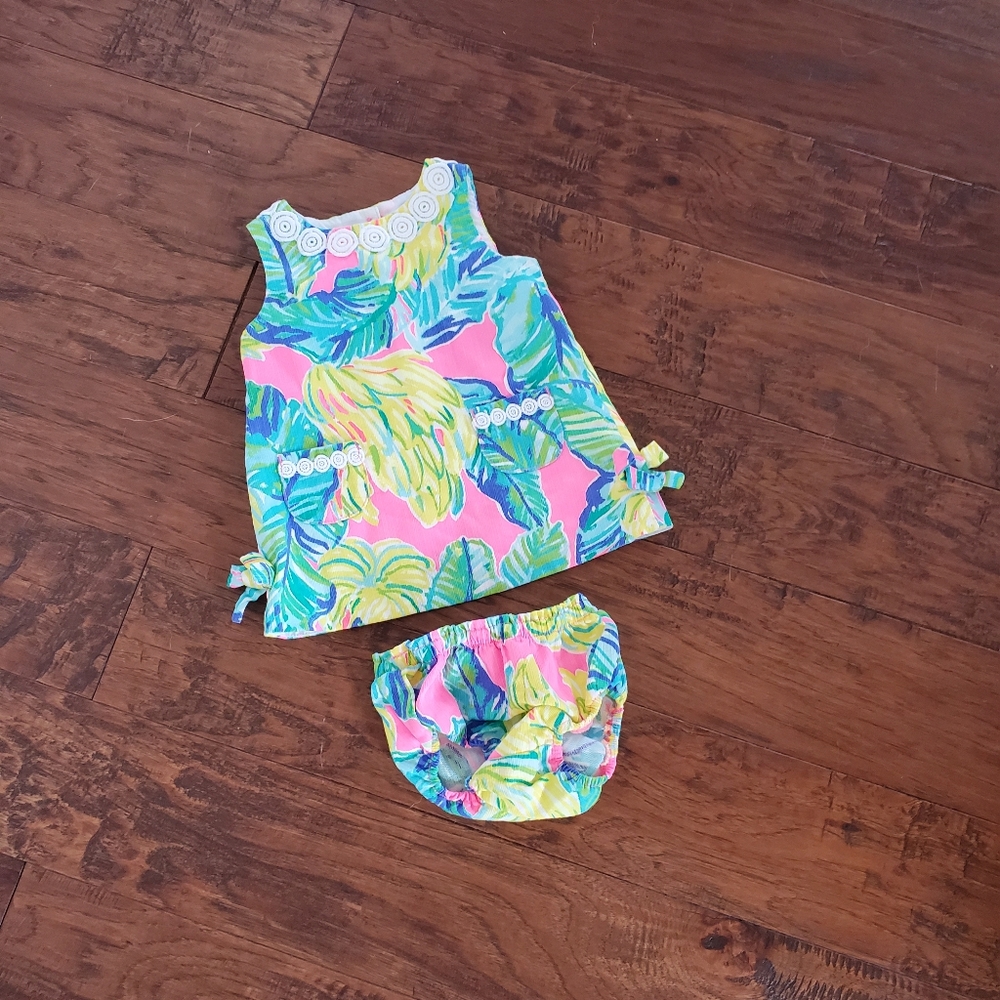 Tropical open back dress